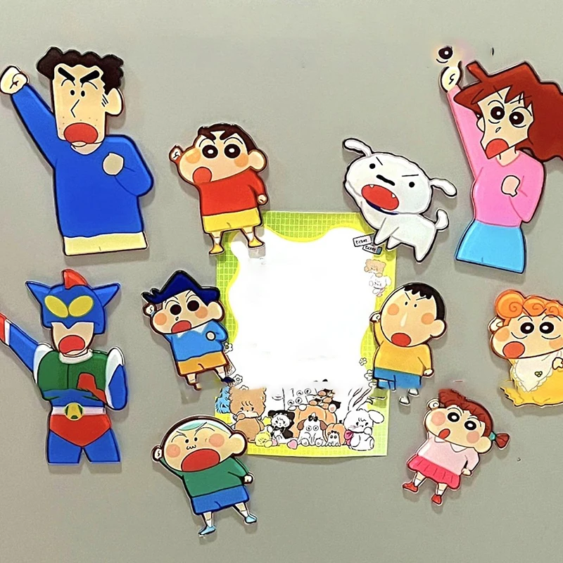 Kawaii Bandai Аниме Crayon Shin-Chan магнит на холодильник Милый мультяшный магнитный стикер украшение прекрасный подарок для детей