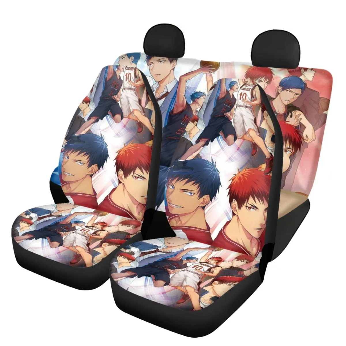 Мультяшные удобные автомобильные аксессуары Kuroko No Basuke, толстые автомобильные чехлы на сиденья, противоскользящие подушки на сиденья грузо...