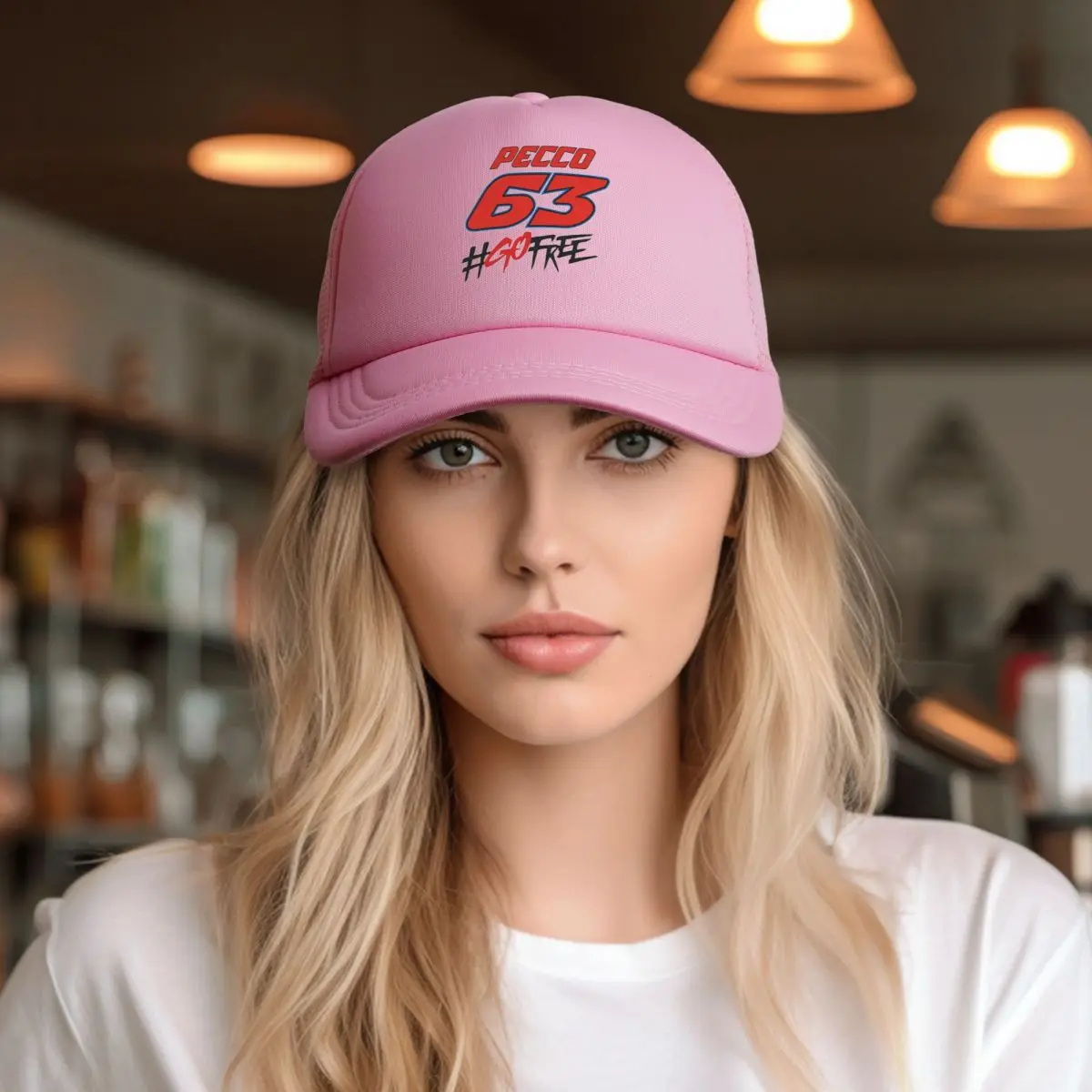 Фото Pecco Bagnaia 63, бейсболки с сеткой, модные бейсболки Snapback, дышащие бейсболки, уличные кепки для мужчин и женщин №4