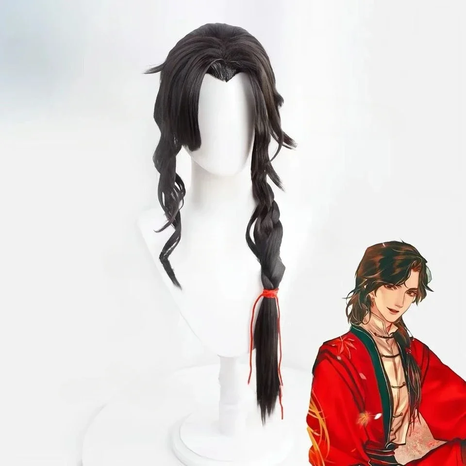 Фото Hua Cheng San Lang Косплей Парик Tian Guan Ci Fu Heaven Official's Blessing HuaCheng Косплей Парик Xie Lian Косплей №4