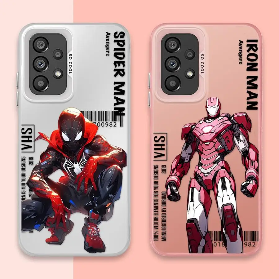 Чехол для телефона Marvel Avengers Heroes для Vivo Y22S Y27 Y30 Y21 Y91 Y93 V23 V23e V25Pro Y30i Y50 Y15s Y16 Y17s V27E V29
