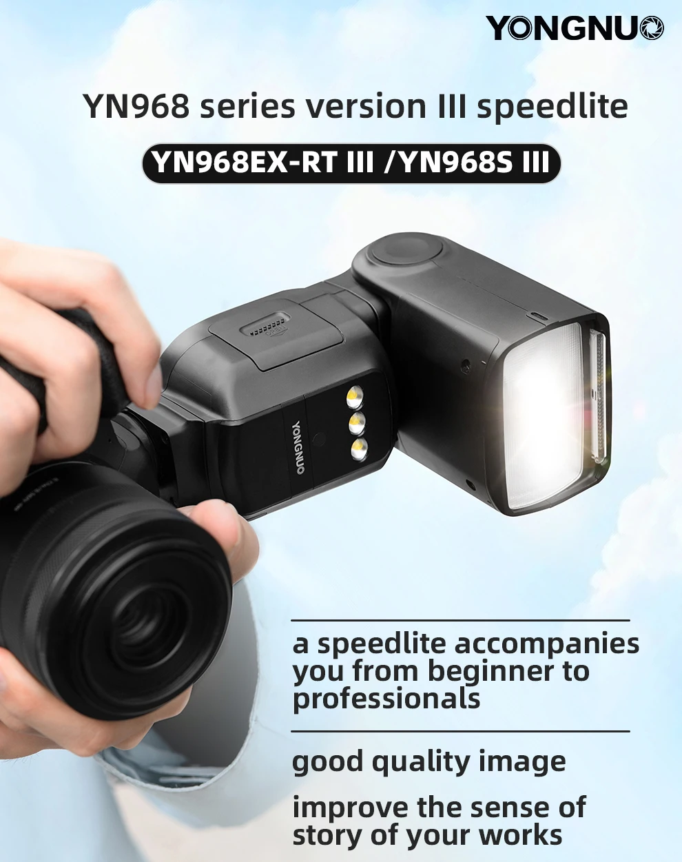 YONGNUO YN968EX-RT III со светодиодным дисплеем, беспроводная вспышка Speedlite, мастер фотосъемки TTL HSS для камер Canon или Sony
