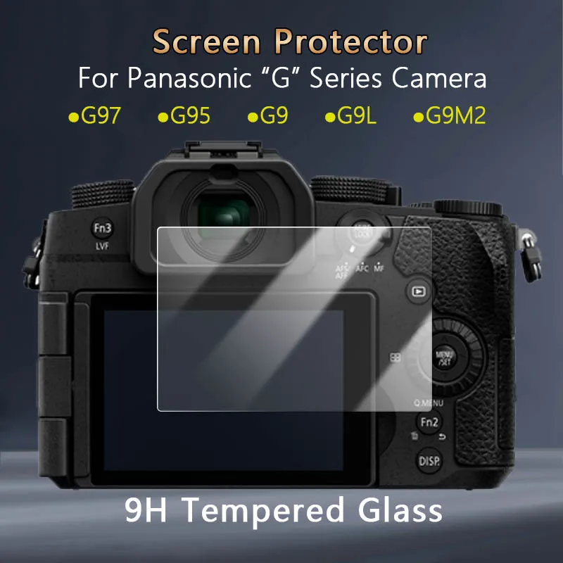 Для камеры Panasonic Lumix DC-G97 G95 G95K G9M2 G9M2L G9, прозрачная тонкая защитная пленка из закаленного стекла 2,5D с защитой от царапин 9H