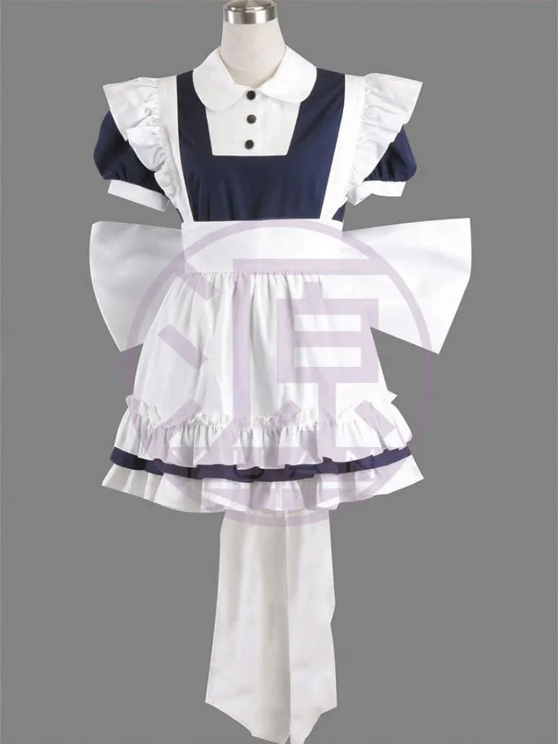 Аниме Touhou Project ‌   Izayoi Sakuya костюмы для косплея женские белые платья фартук костюм горничной Хэллоуин карнавальный костюм для вечеринки