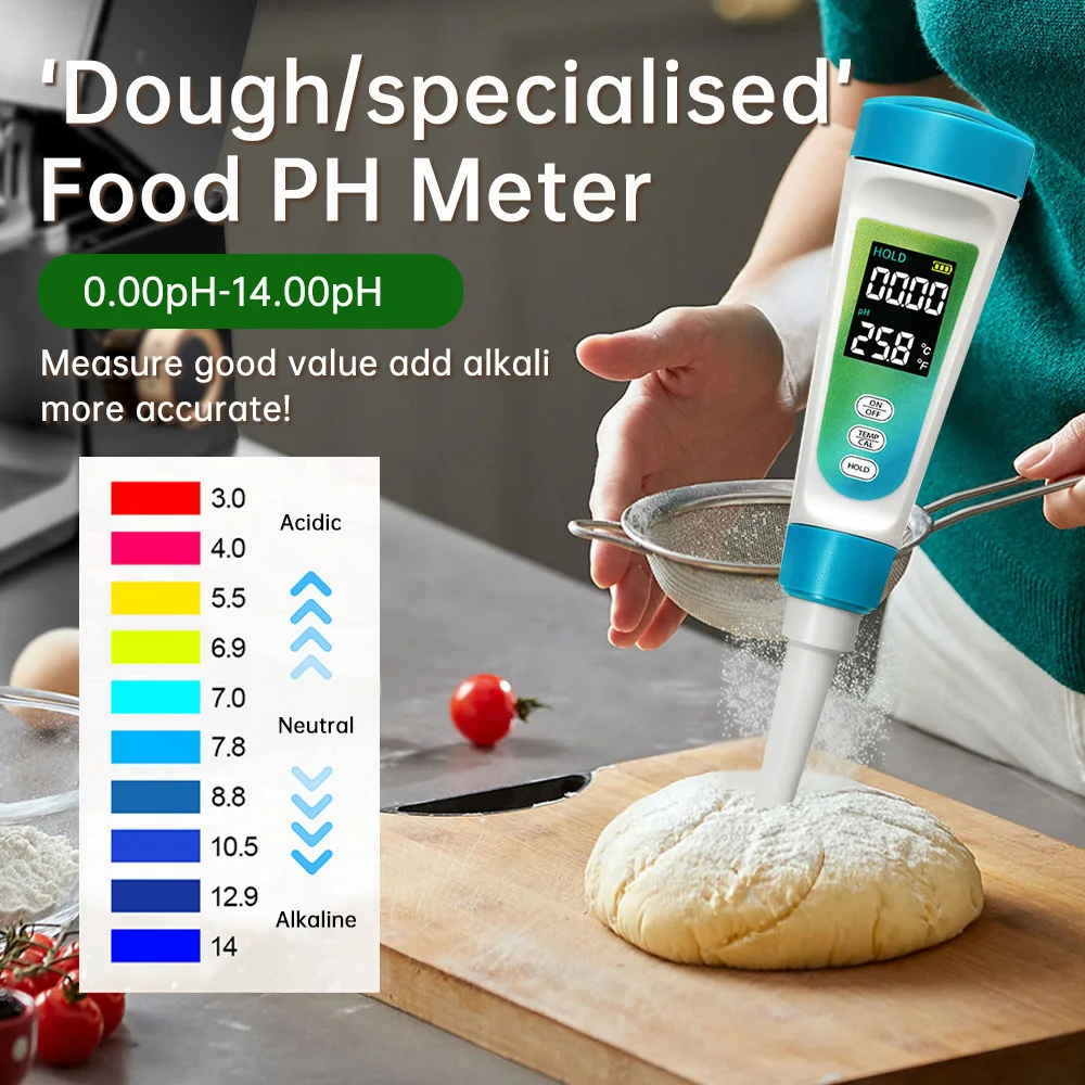 PH 0-14,00 PH пищевой PH-тестер, детектор PH-012, тестер воды, подсветка, цифровой тестер качества воды, ручка, измеритель температуры TDS