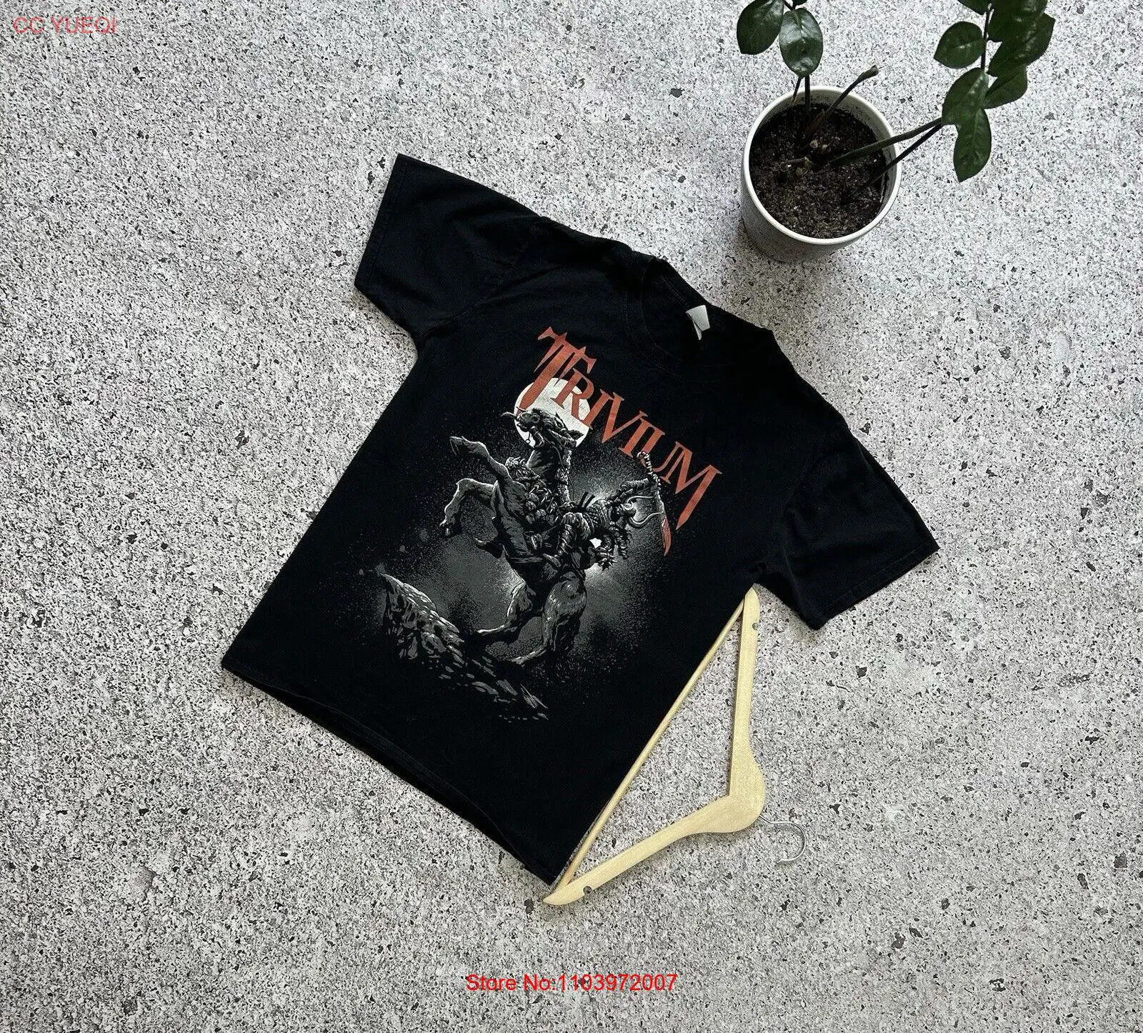 Мужская Винтажная Футболка Trivium Rock Band, черная футболка в стиле ретро, размер L 2000s