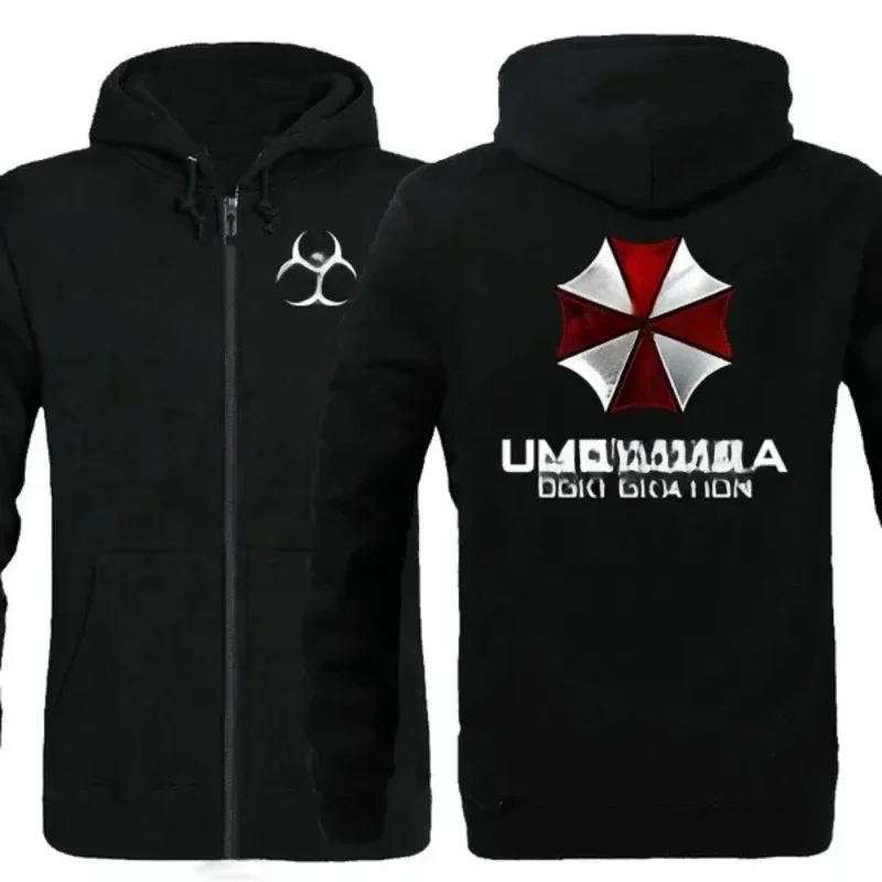 Модная толстовка с капюшоном унисекс Umbrella C-Corporation и зимняя флисовая верхняя одежда Capucha для мужчин
