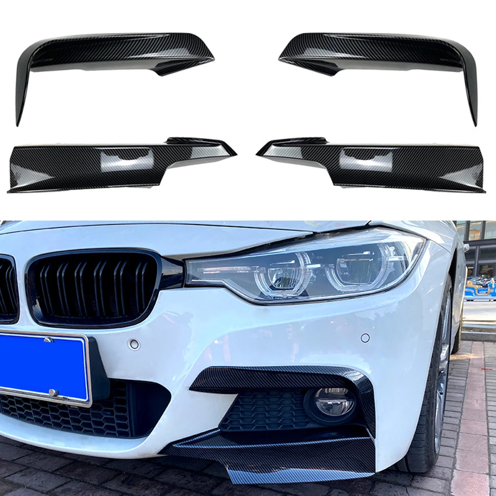 Передний спойлер для бампера, сплиттер, накладная губа для BMW 3 серии F30 M Sport 320i 325i 13-2019, впускной спойлер для противотуманной фары