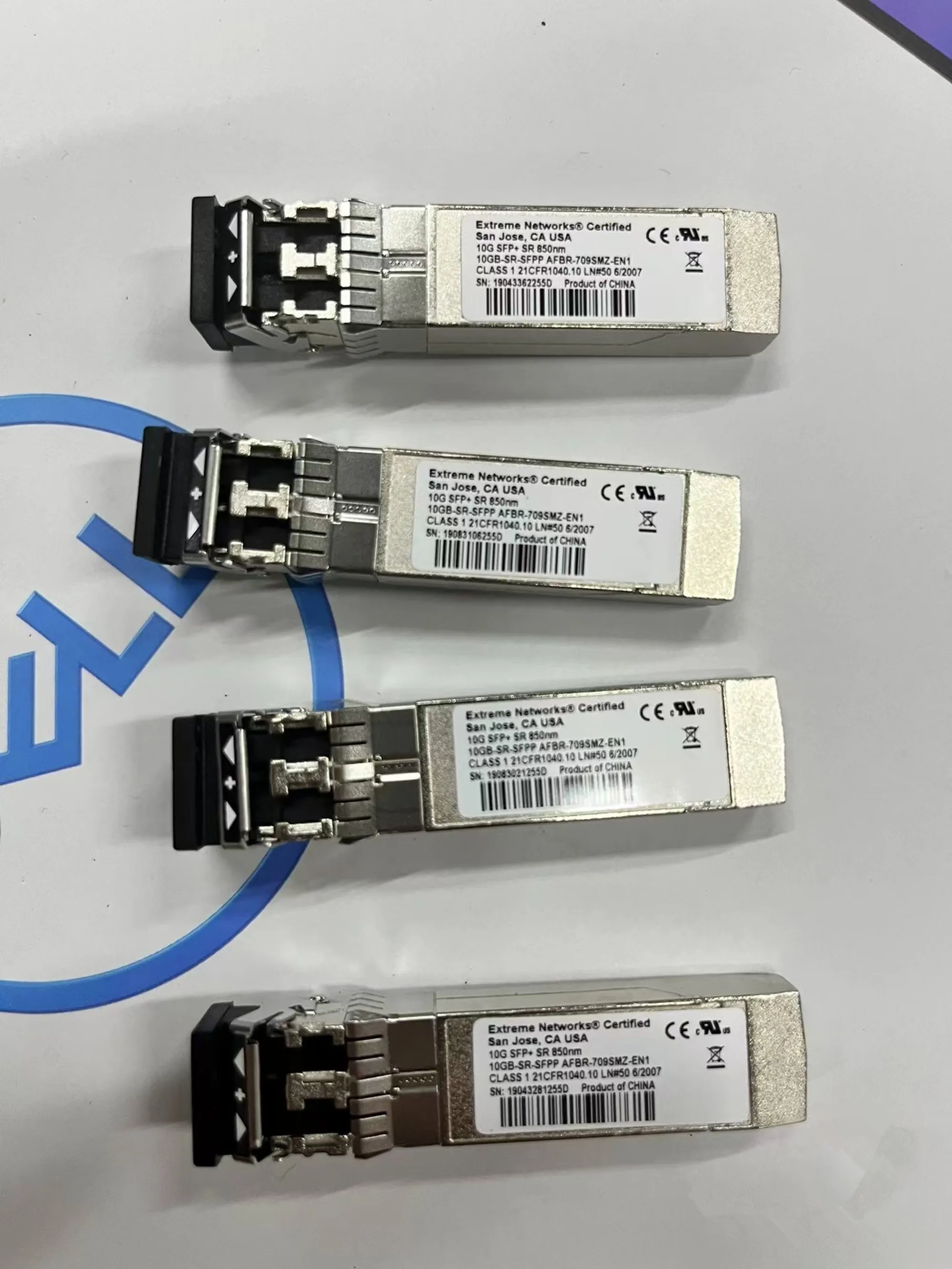 Трансивер Extreme Networkworks 10G SFP+ SR 850NM 10GB-SR-SFPP AFBR-709SMZ-EN1 Extreme 10G Оптическое волокно