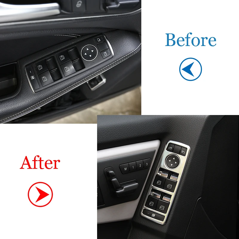 Фото Хромированная стеклянная кнопка с панелью для Mercedes Benz A W176 B W246 C W204 E W212 CLA W117 CLS W218 GLK, аксессуары №4
