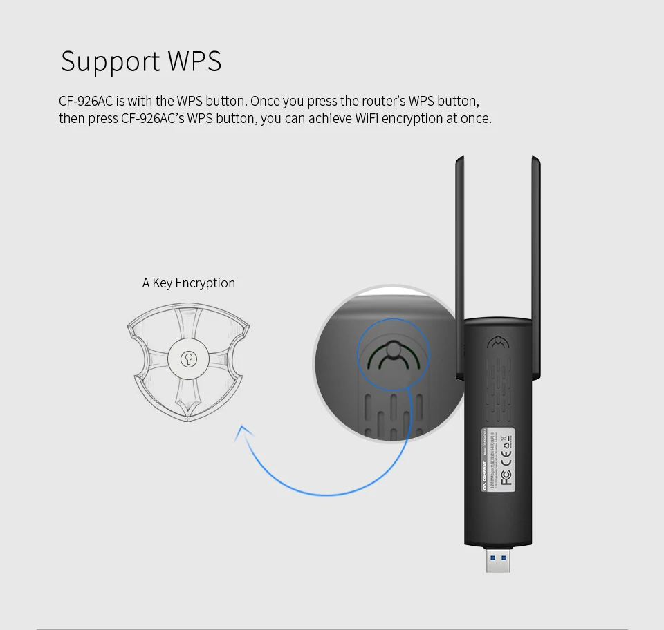 Фото Wi-Fi адаптер 1200 Мбит/с, 2,4/5 ГГц, 2 антенны №5