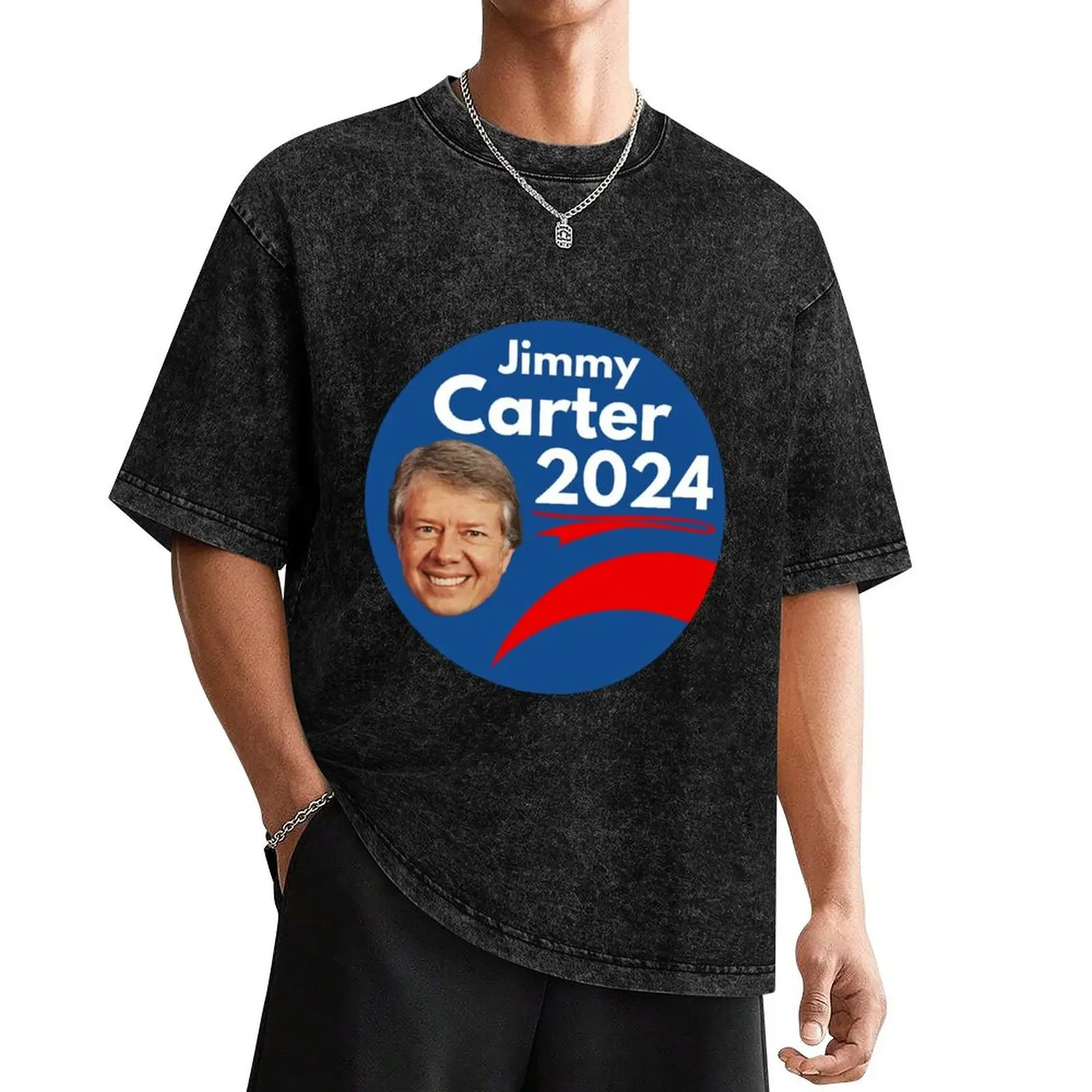 Футболка Jimmy Carter 2024, Графические Рубашки, футболка оверсайз, Забавные футболки для мужчин