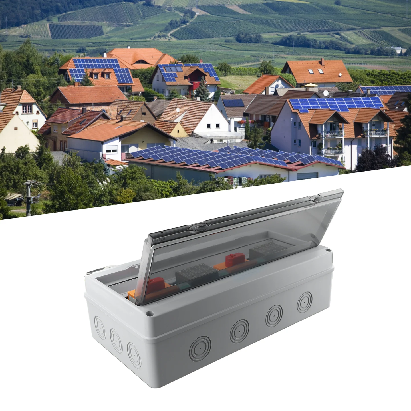Lsolating Switch Combiner Box Фотоэлектрический Combiner Box Pv Array Solar 2-струнная солнечная батарея IP65 Водонепроницаемый не водонепроницаемый тип