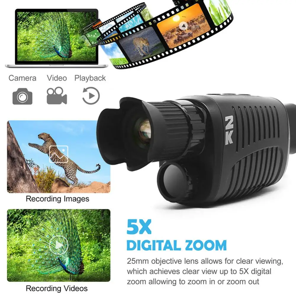 Ночной Vision бинокль ночного видения googls 1080P 150-1000 м полный Темный 8XDigital ночное видение прицел охота