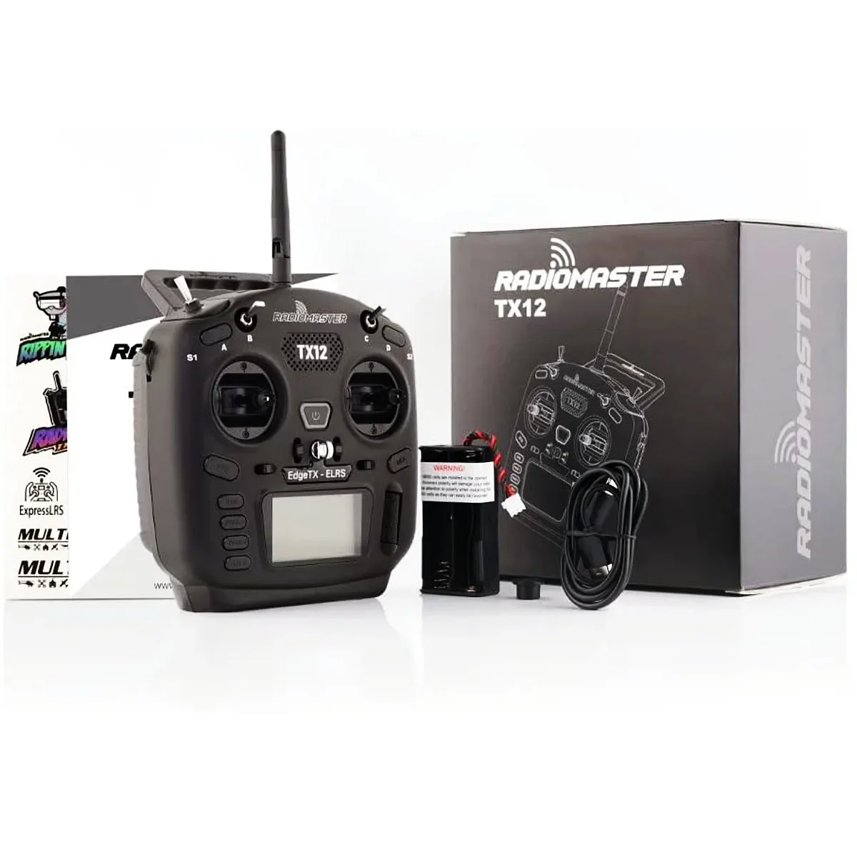 В наличии RadioMaster TX12 MKII 2.4G ExpressLRS ELRS 16-канальная цифровая пропорциональная радиосистема EdgeTX/OpenTX с ремнем