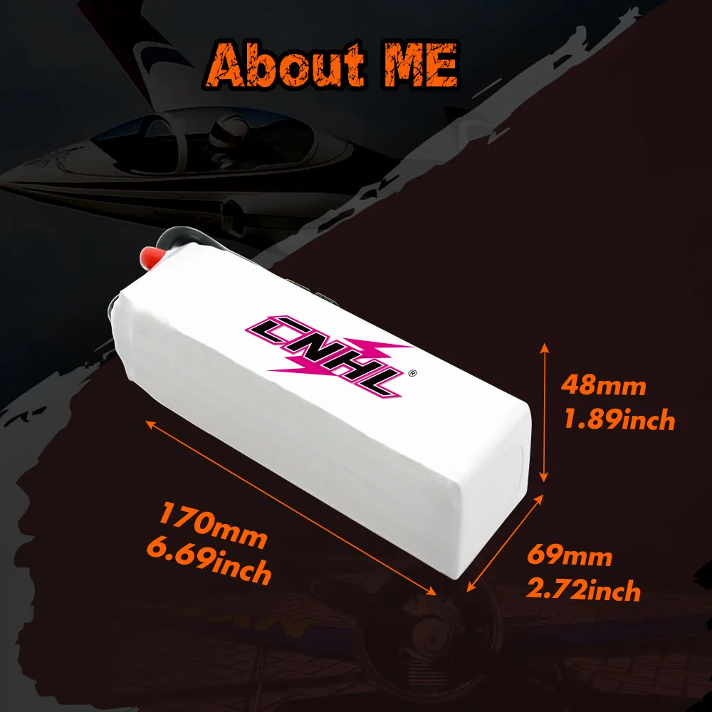 Фото Аккумулятор CNHL Lipo 3S 4S 6S 11,1 В 14,8 в 22,2 в 6000 мАч 70C с разъемом XT90 для радиоуправляемого автомобиля самолета вертолета Jet Edf Speedrun Truck №5