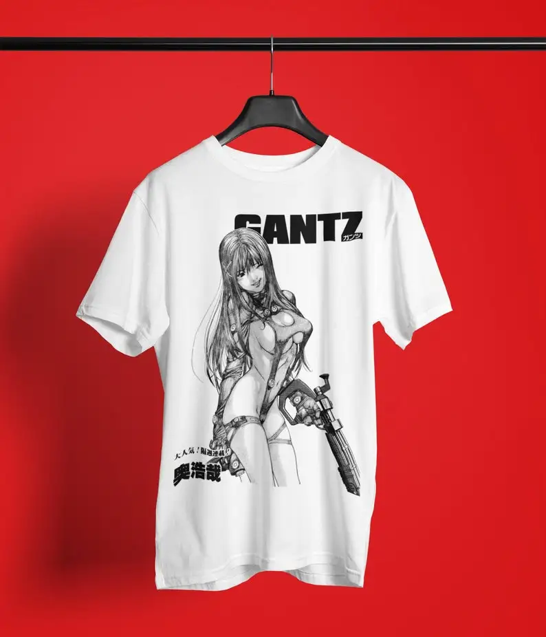 Женская футболка унисекс Gantz Anime, рубашка манга Waifu