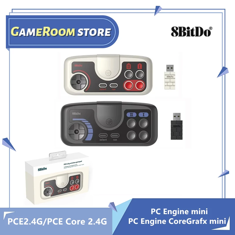 8BitDo PCE Core 2,4G беспроводной контроллер геймпада для ПК двигатель мини ПК двигатель CoreGrafx Mini TurboGrafx-16 Mini для переключателя