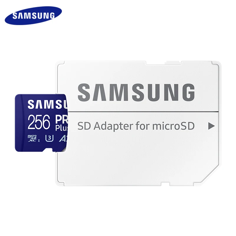 Фото Оригинальная карта памяти Samsung PRO Plus MicroSD 128 ГБ 256 ГБ 512 ГБ 1 ТБ V30 A2 U3 Скорость чтения до 180 МБ/с C10 UHS-I с адаптером №3
