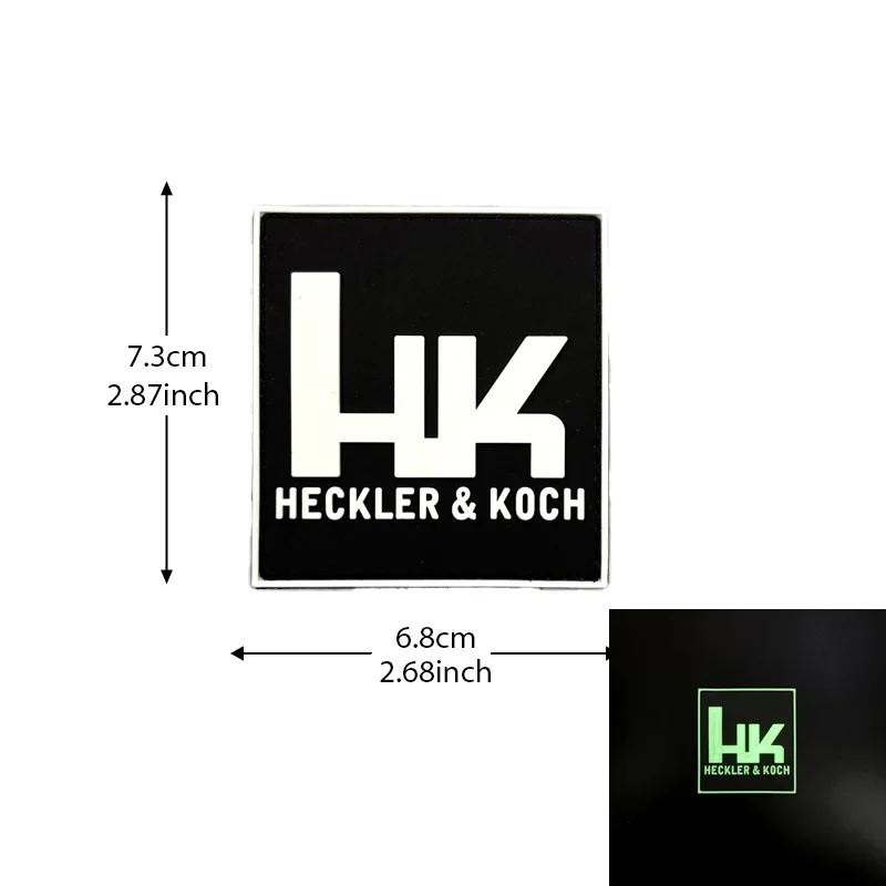 Фото HK Heckler and Koch Нашивка на значок морале, ПВХ повязка на липучке, тактические нашивки для одежды №2