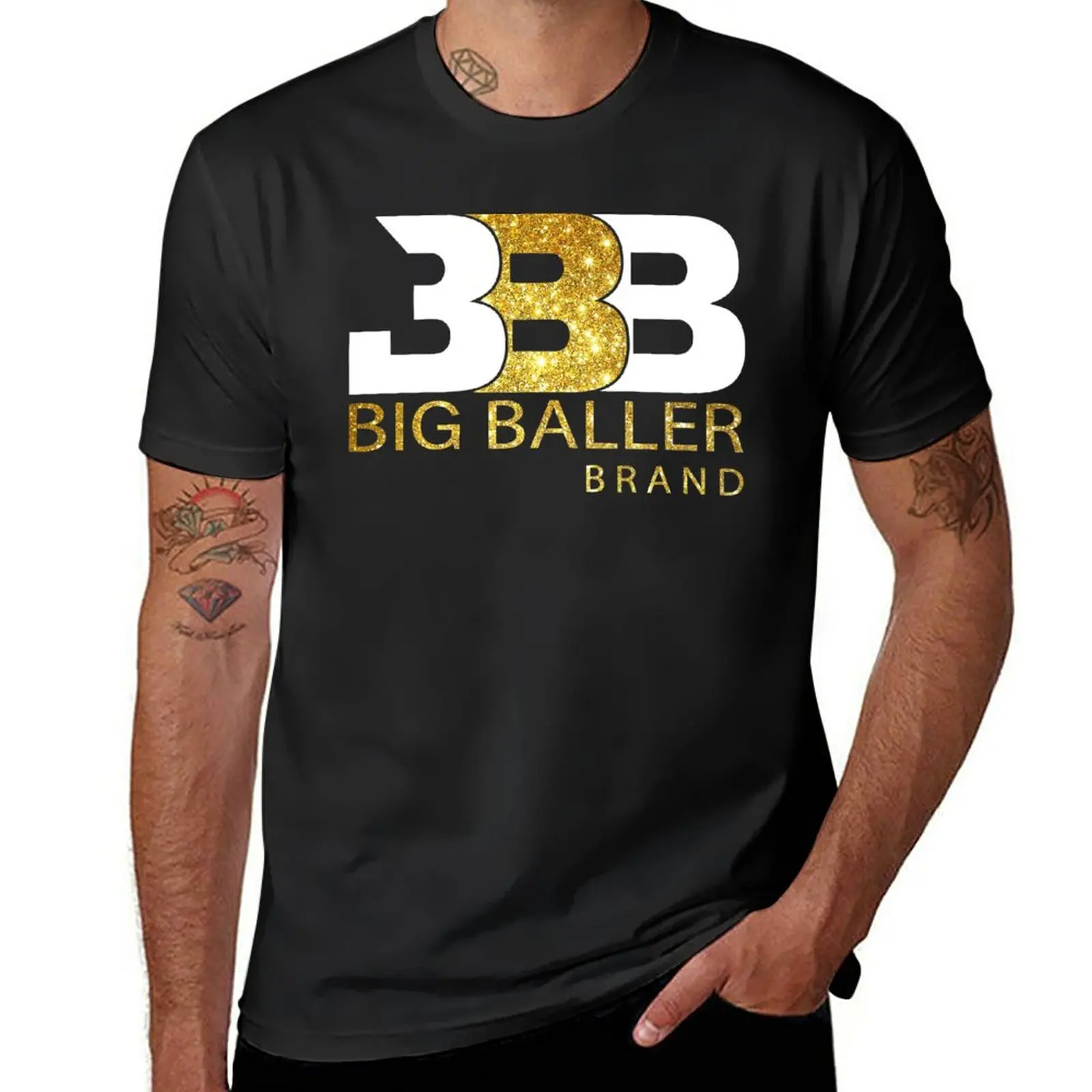 Новая брендовая футболка BBB - Big Baller, летняя одежда, тяжелые футболки, Забавные футболки для мужчин