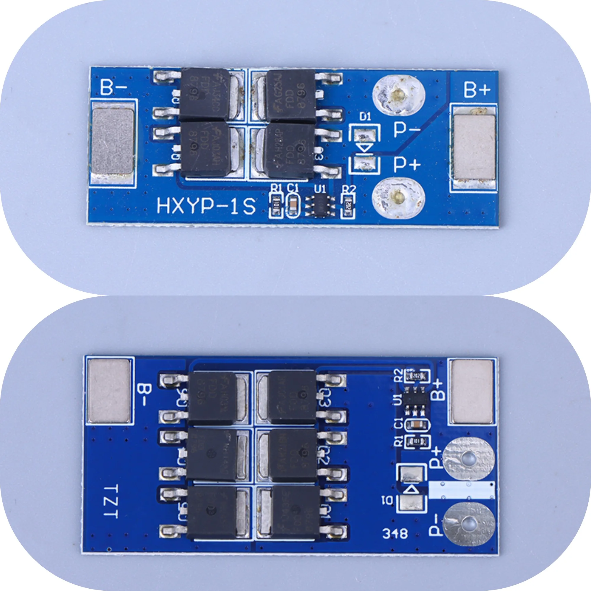 Плата защиты литиевой батареи BMS 1S 12A 16A 24A 3,7 В LiFePO4 18650 4,2 В Напряжение зарядки/короткая цепь/предотвращение перезарядки