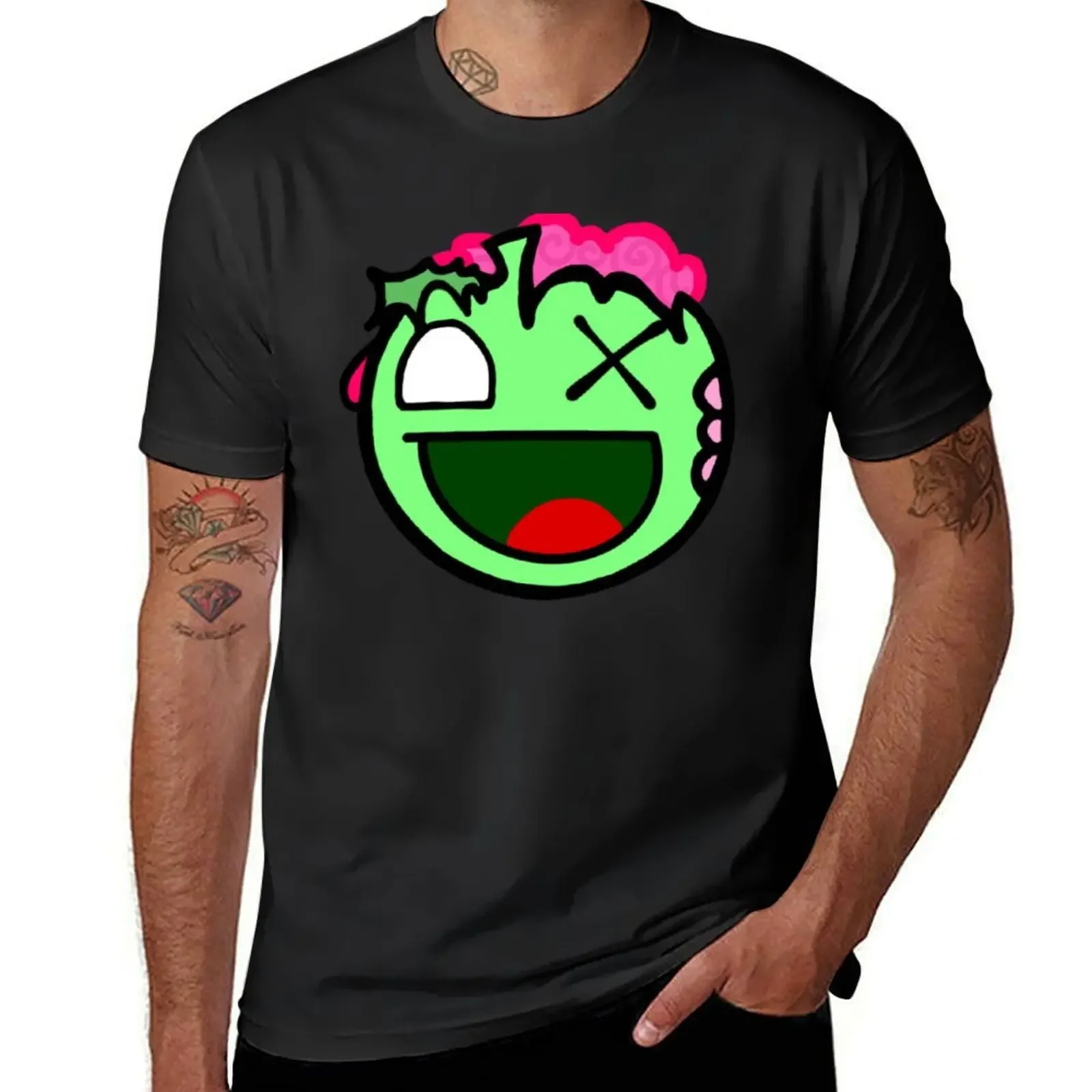 Футболка epic zombie face xD, одежда больших размеров, забавная футболка, летний топ, подарки для парня, набор мужских футболок