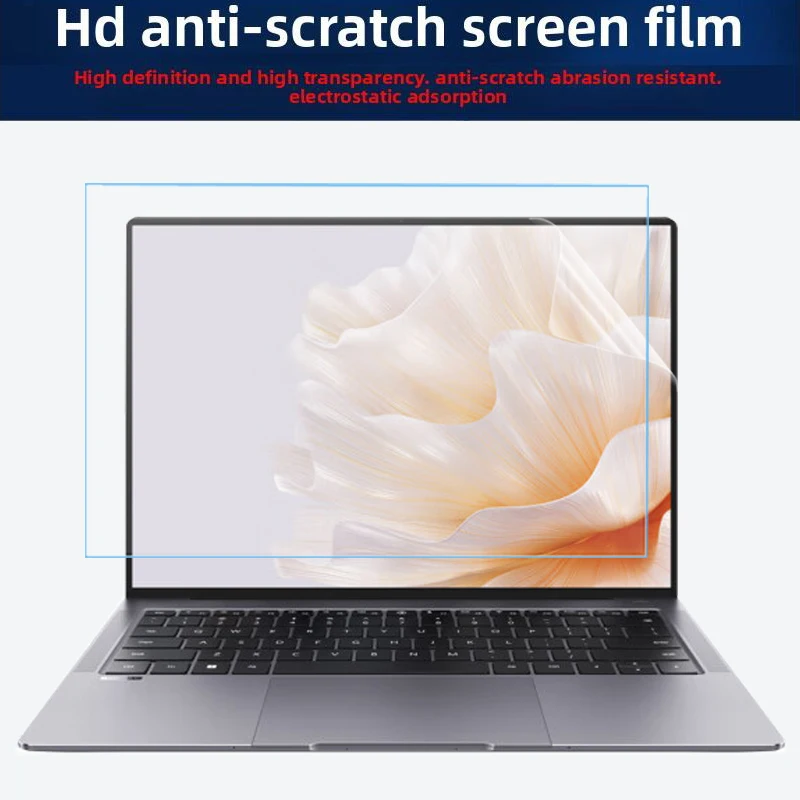 Фото Для HUAWEI MateBook X Pro 2023/2022 силиконовая пленка для клавиатуры MRGFG-32/MRG-W56 пленка для экрана ноутбука HD закаленная пленка антисиняя пленка №3