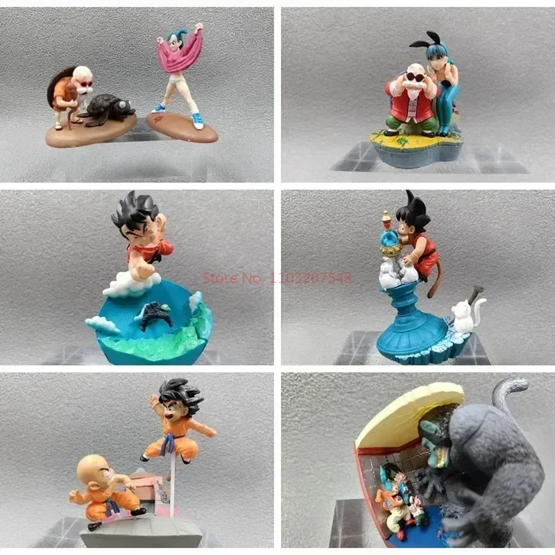 Фото Миниатюрные фигурки «Драконий жемчуг», черепаха Sennin Bulma, расстегивающаяся черепаха Sennin Bunny Girl Goku, Настольное декоративное украшение, маленький подарок №3