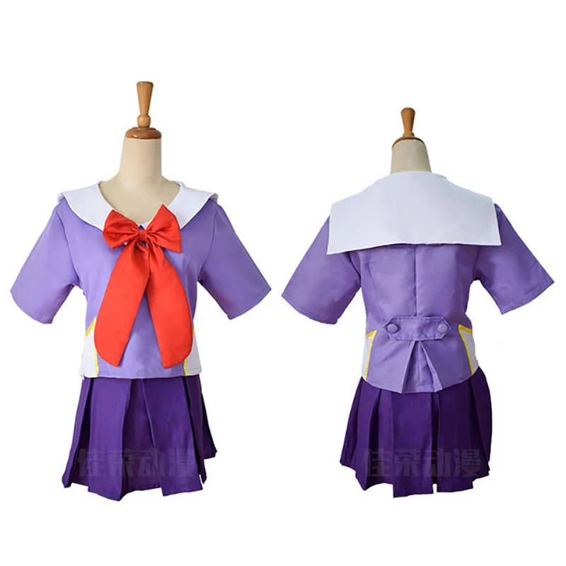 Аниме 2nd Mirai Nikki Gasai Yuno Lolita Сейлор косплей Kostuum Loli Boog Korte Rok Pruik длина 80 см Voor Vrouwen