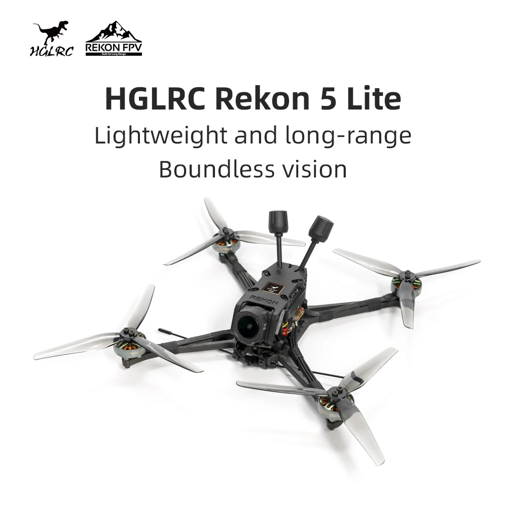 Фото HGLRC Rekon5 LITE 5-дюймовый квадрокоптер FPV дальнего действия — WTFPV (без Cam VTX) / O4 Pro №2