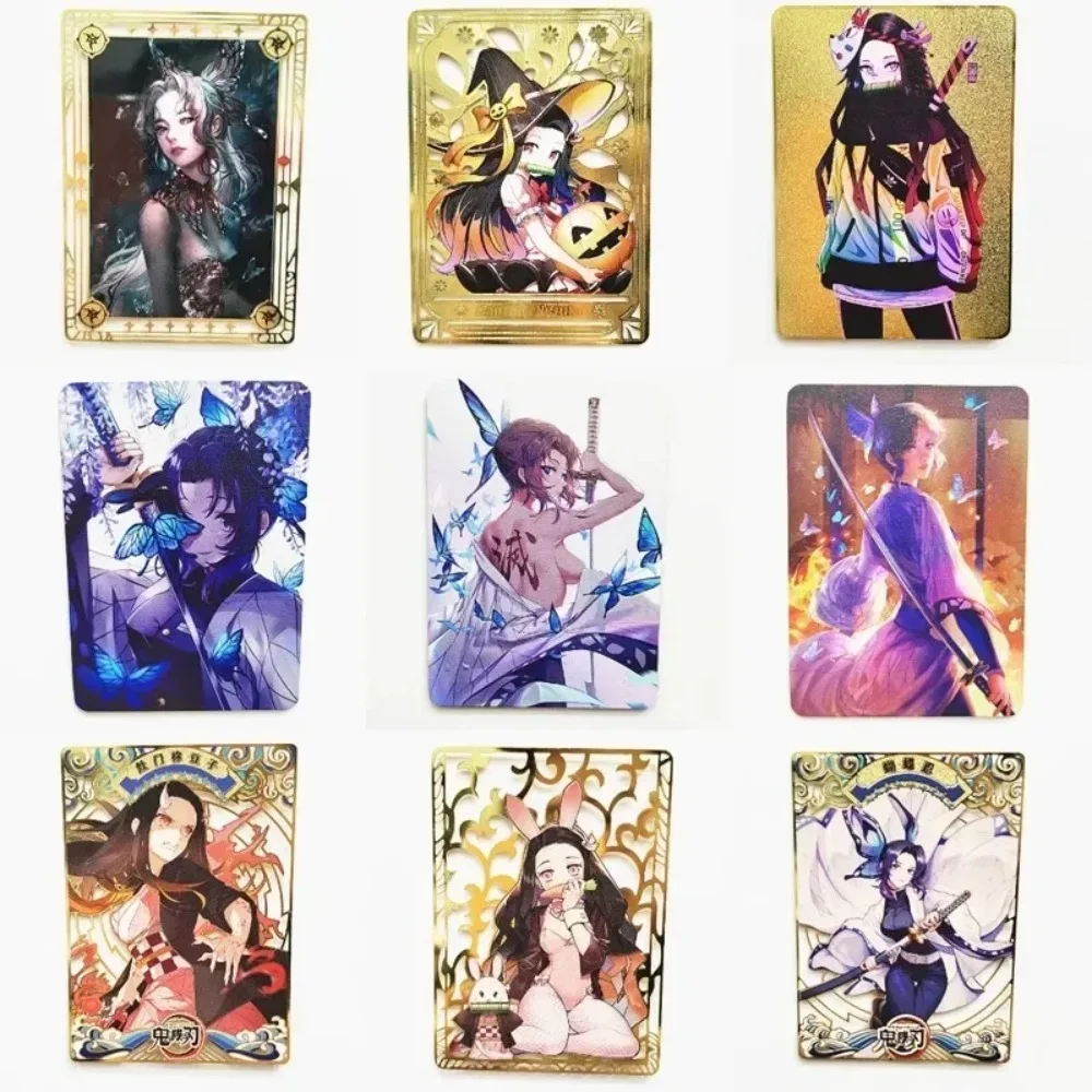 Самодельный металлический карточка-Рассекатель демонов Kamado Nezuko Kochou Shinobu аниме игровой периферический коллекция Рождественский подарок