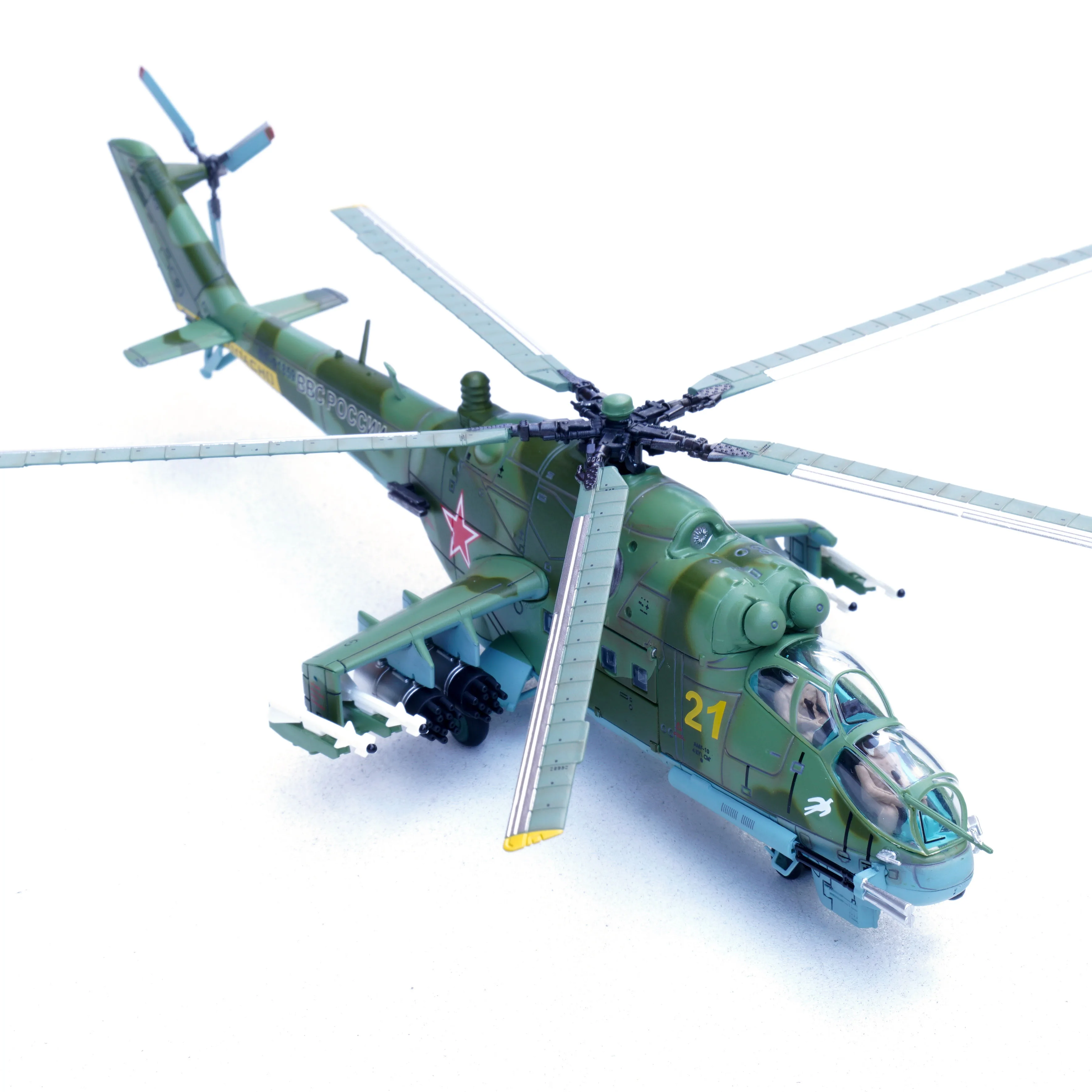P14005PH 1:72 Русская модель вертолета MI-24P Сирия 2017, статическая модель самолета