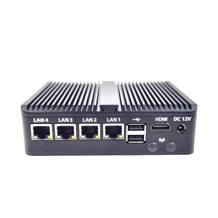 12-й маршрутизатор GEN Pfsense N100 4*225/226 Лены безвентиляторный мини-ПК 8+128 N100 Брандмауэр Маршрутизатор ПК Сетевой прибор Nuc Pc