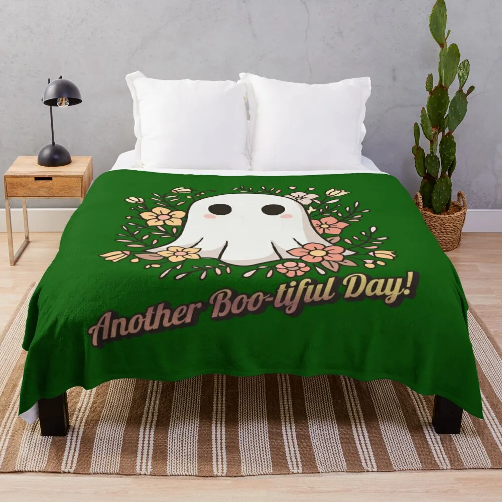 Еще один Boo-tiful Day — Барни и жуткие цветы-призрака, фланелевое одеяло для декоративного дивана, детские одеяла