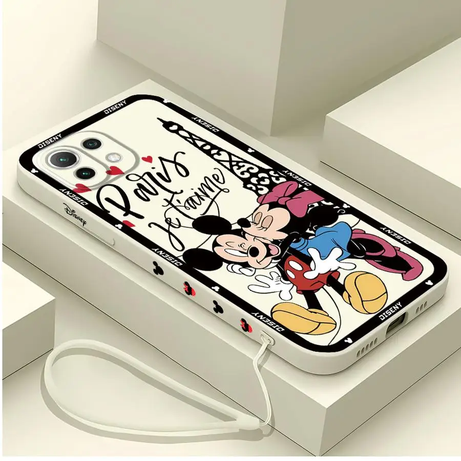 Милый чехол для телефона Disney с Микки и Минни для Xiaomi Mi 11T 11 10T Pro Poco X4Pro X5Pro F5 F4 X3 NFC 13 12T 12Lite Soft Cover