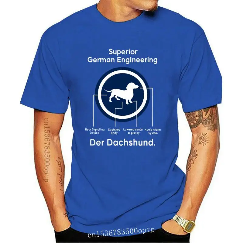 Kaus Lengan Pendek Pria Musim Panas 2021 Merek Bar Улучшенный Teknik Jerman Der Dachshund