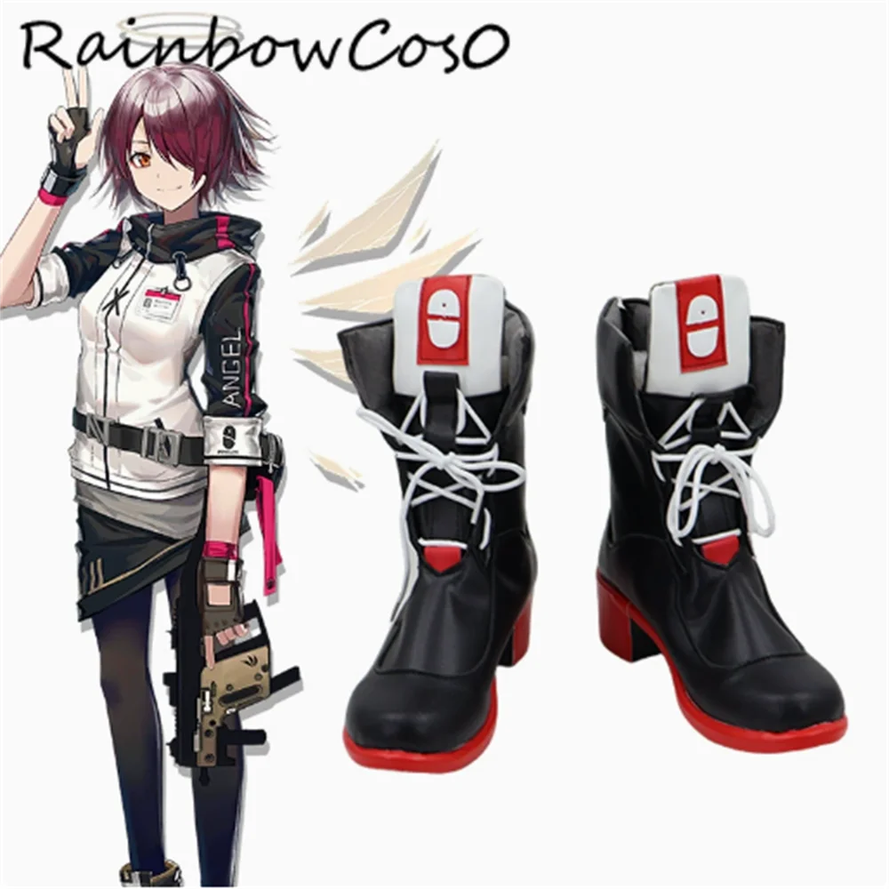 Exusiai Arknights Обувь для косплея Сапоги Игра Аниме Вечеринка Хэллоуин RainbowCos0 W4904