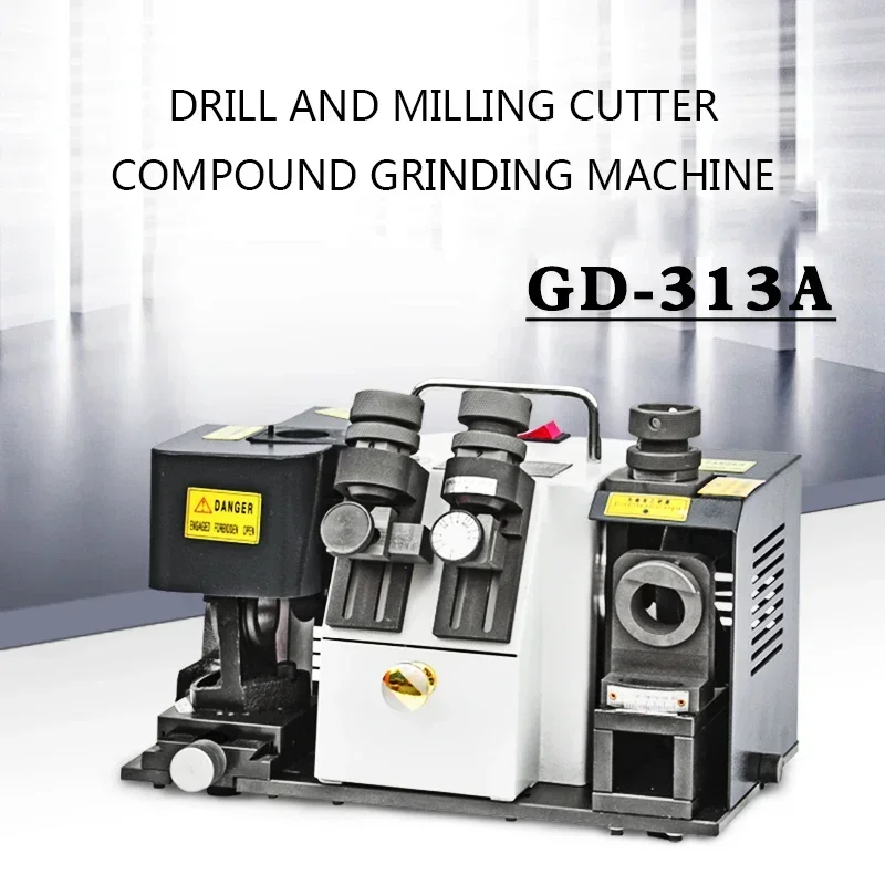 GD-313A Сверлильный фрезерный шлифовальный станок 220 В/300 Вт Спиральный сверлильный и фрезерный станок Шлифовальный станок