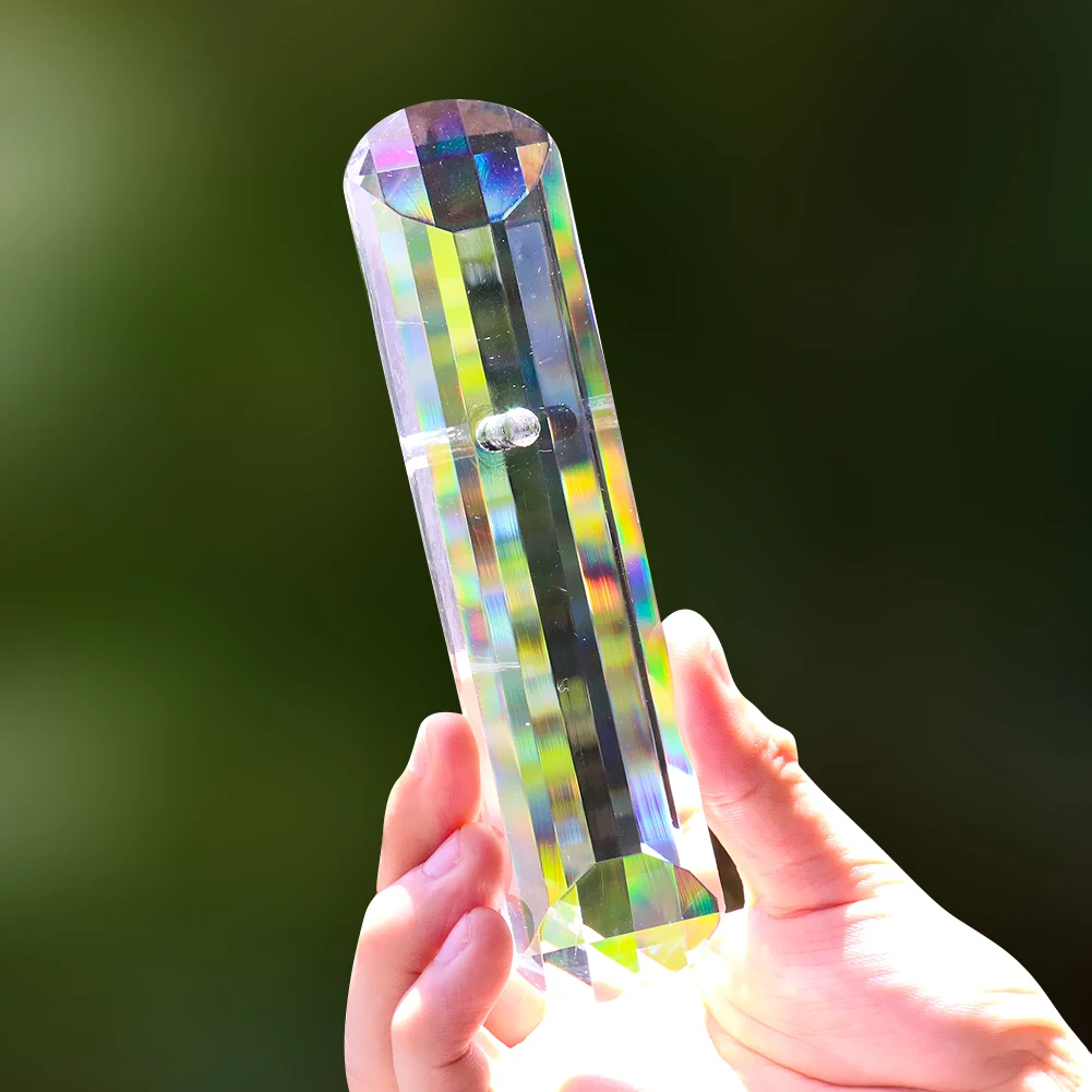 4-дюймовая стеклянная хрустальная лампа Pilla Garden Aurora Rainbow Maker, домашняя люстра, декор, подвесной орнамент, отпугиватель птиц, Ловец солнца