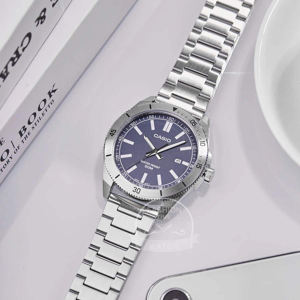 Фото Часы Casio Мужские кварцевые аналоговые с календарем, новинка 2024 №5
