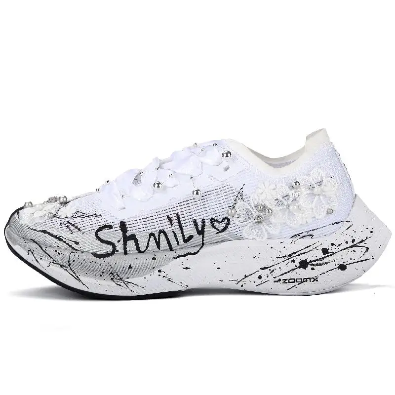[На заказ Runaway Sweetheart] Женские белые кроссовки для марафонского бега Nike ZoomX Vaporfly Next% 2, мягкие нескользящие низкие кроссовки Спортивная обувь, одежда и аксессуары