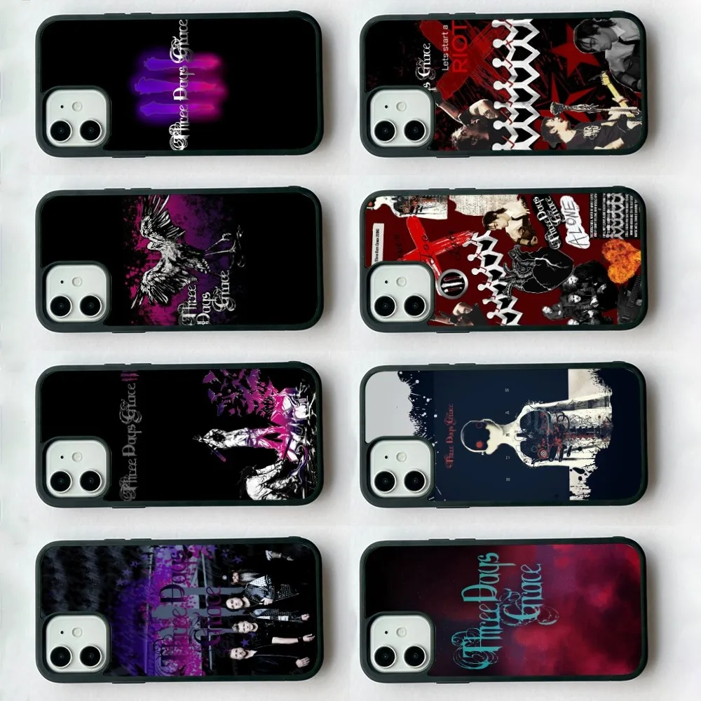 Чехол для телефона T-Three Days G-Grace Band, силиконовый чехол из ПК + ТПУ для IPhone 11, 12, 13, 14, 15, 16 Plus Pro Max, чехол