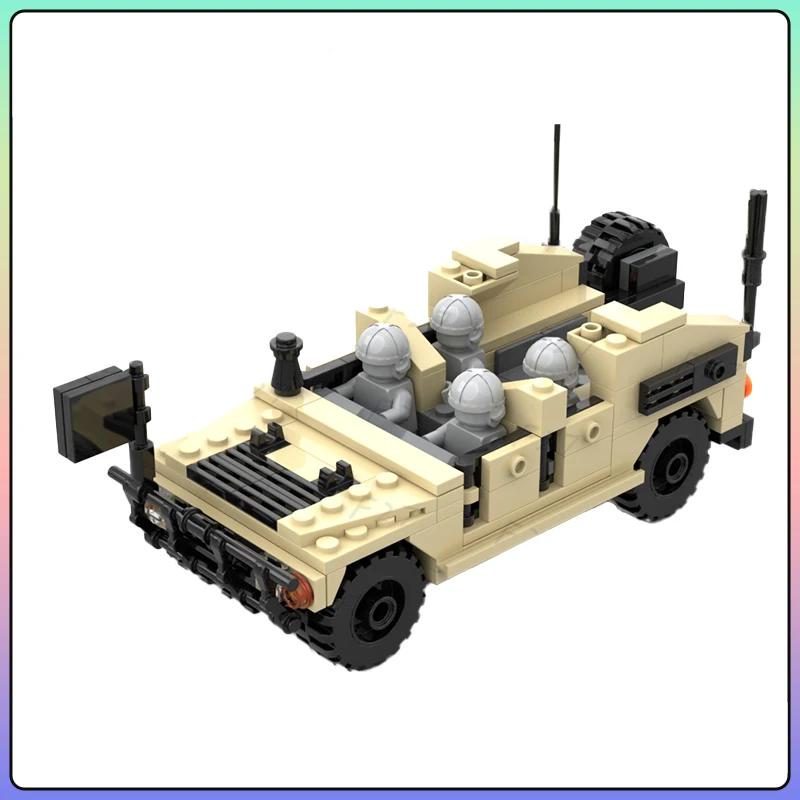 MOC Военная серия HMMWV M-1151 Армейский тактический автомобиль Оружие Строительный блок Головоломка Коллаж Набор DIY Игрушки для мальчиков Рождественские подарки (art.: 3920ce85e01a0) - 3920ce85e01a0