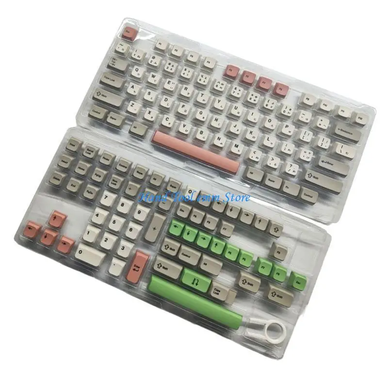 Фото H37F 138 9009 RETRO PBT KEYCAPS XDA Профиль Dye Подкап №4
