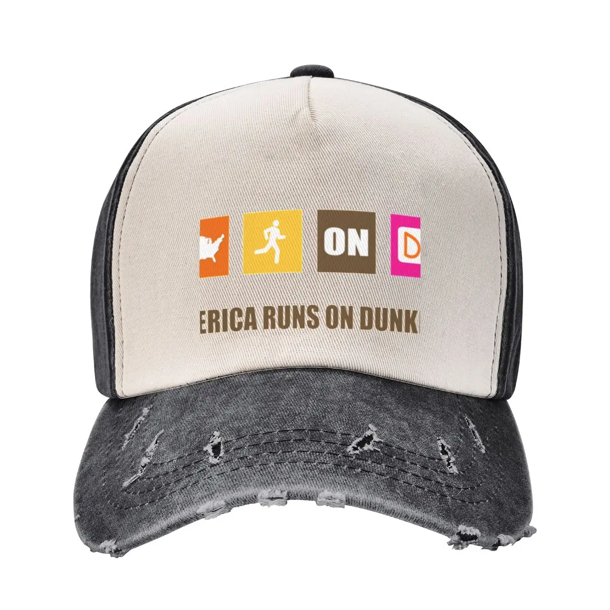 Бейсбольная кепка America Runs On Dunkin, мужская спортивная кепка с термозащитным козырьком для женщин, 2025 г., мужская