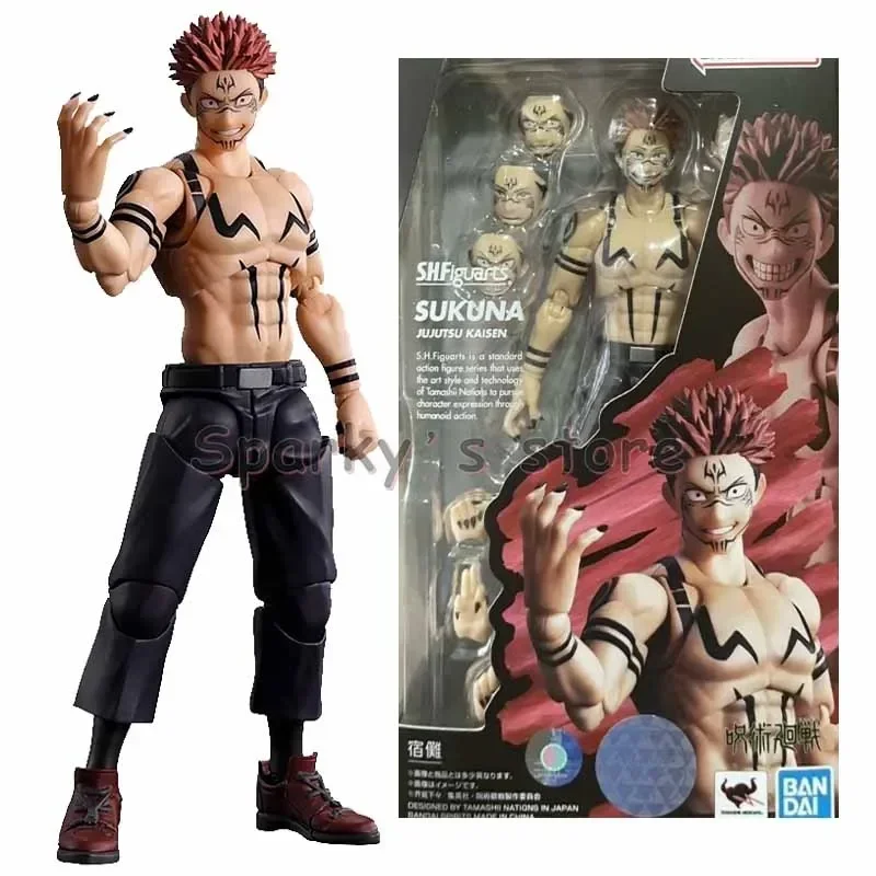 Фото Фигурка Bandai S.H. Фигурка из аниме «джутсу кайсен», фигурка героя из мультфильма «джутсу кайсен», игрушки для мальчиков и девочек, детские подарки №5