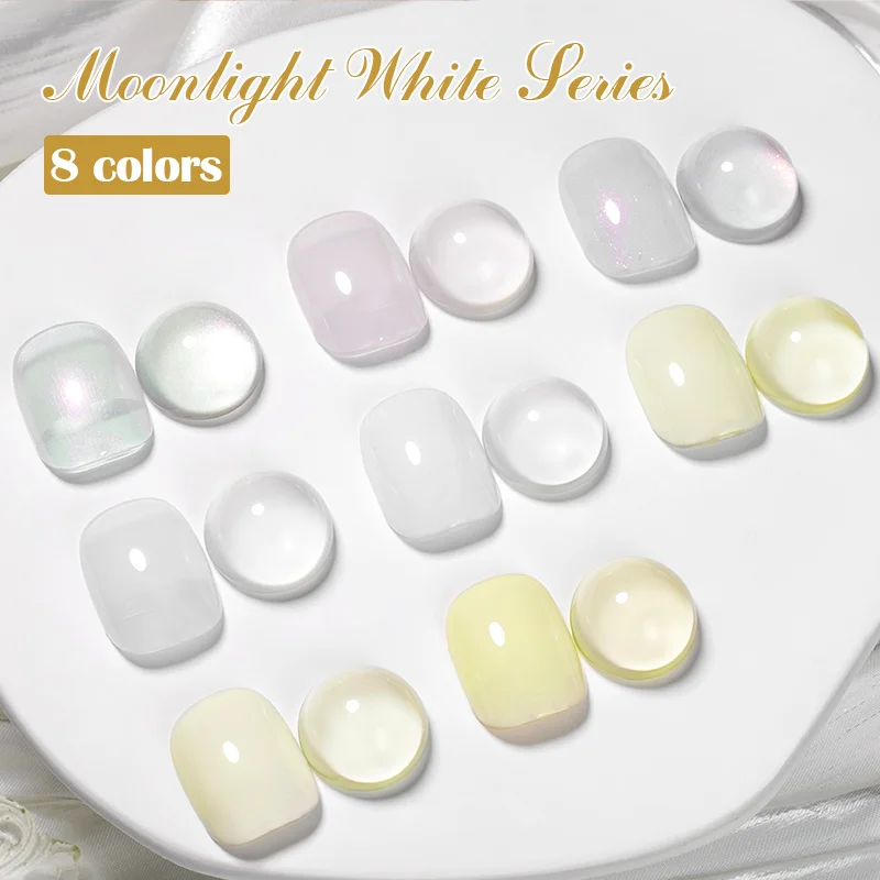 MEET ACROSS 7 мл Aurora Moonlight White Series Гель-лак для ногтей Желе Прозрачный цвет мечты Гель-лак для дизайна ногтей Маникюр (art.: 3920ccbaedf1b) - 3920ccbaedf1b
