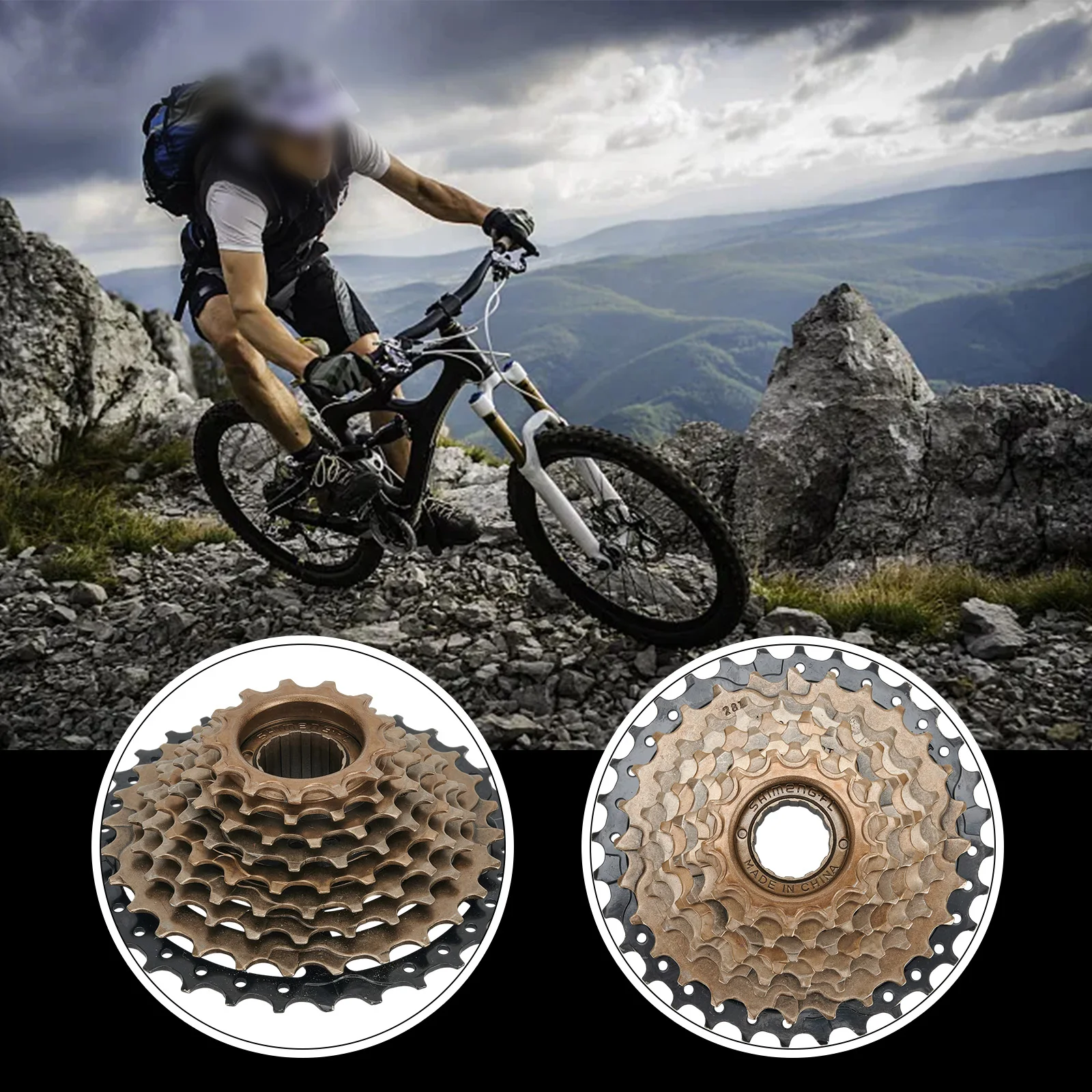 Фото Высококачественный велосипедный кассетный маховик для SRAM/Shiman0/Sunrace Gold, 9 скоростей, подходит для 32 зубцов, звездочка №4