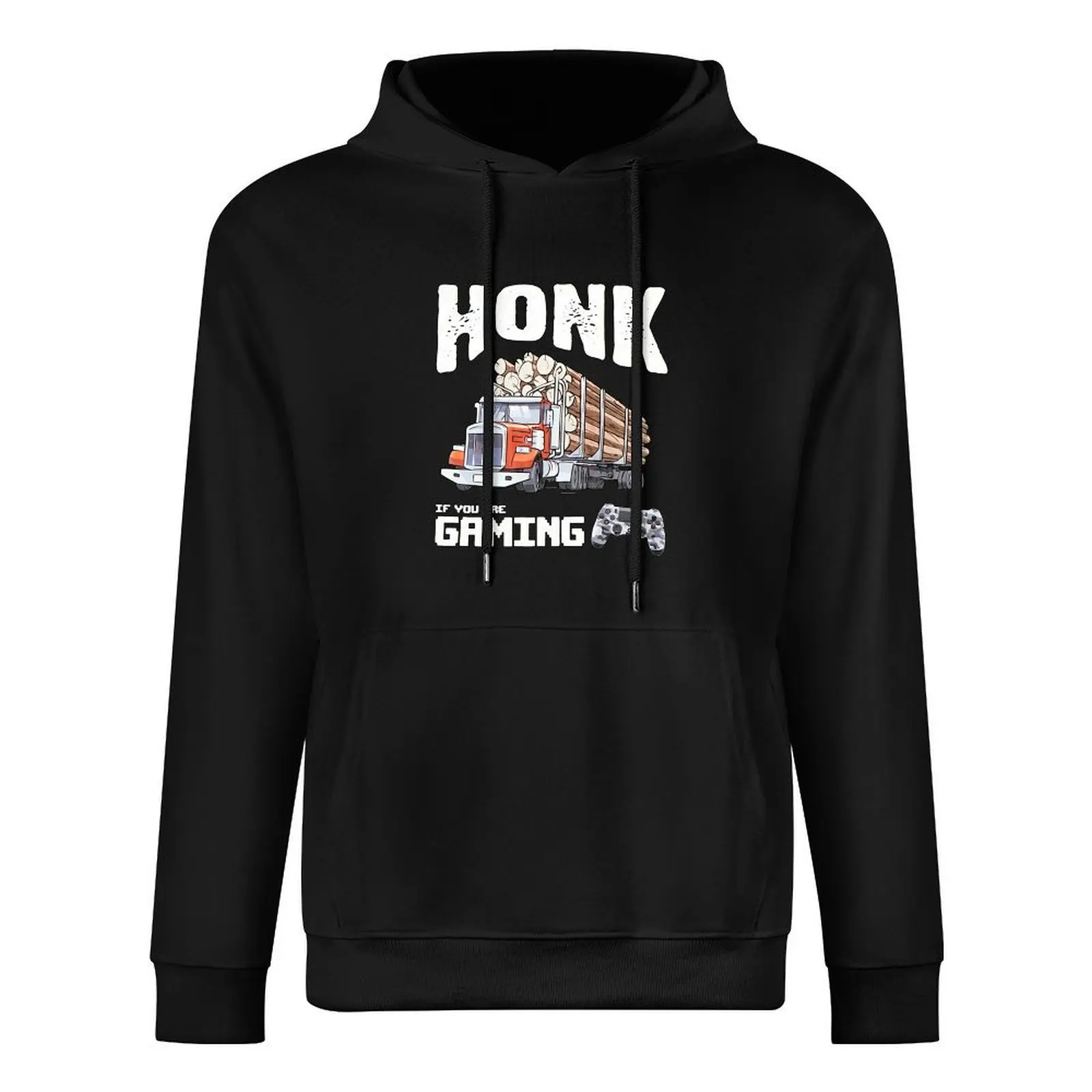 Фото Футболка HONK IF YOU ARE GAMING (TRUCKER GAMER) CoolShirtz/Cold Ones (REPRODUCTION) Пуловер с капюшоном, мужская одежда, пуловер №3